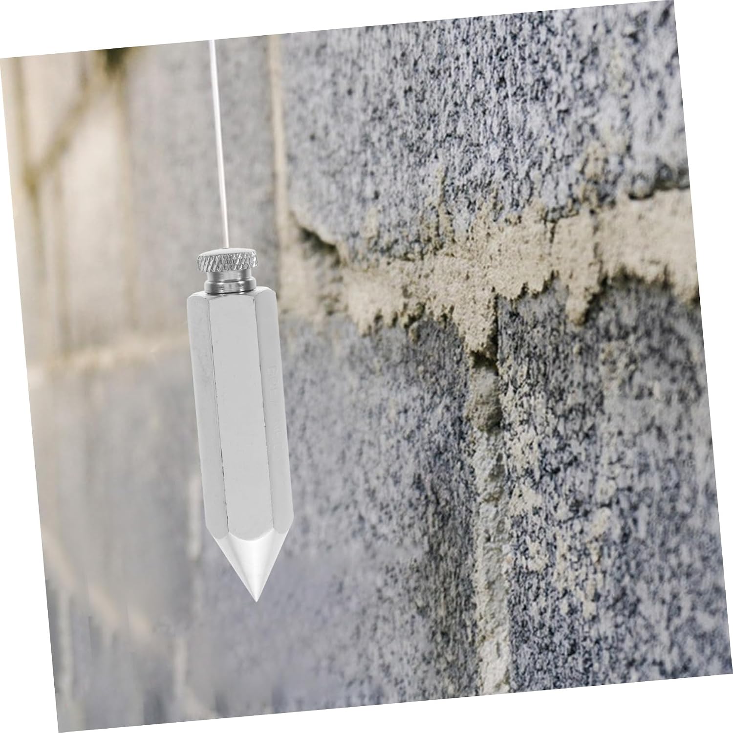 Precision Machined Vertical Plumb Bob Hammer Pendant for Construction Site Measuring Balanced Tool for Accurate Wall Alignment and Building Verticality Checks