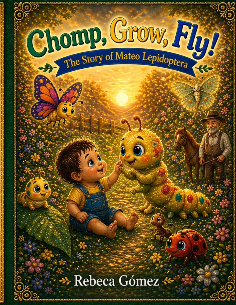 Chomp, Grow, Fly! The Story of Mateo Lepidoptera: 12 Gentle Bedtime Stories About Growth, Nature, and Becoming Who You Are