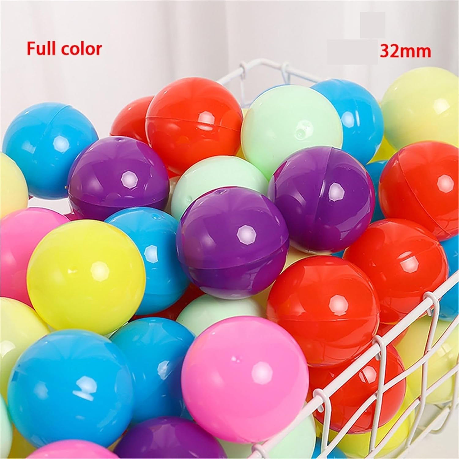 Vending Machine Capsules 200Pcs Mini 32MM Clear Transparency Plastic Capsule Toy Surprise Ball Tiny Container Making Things Model Gashapon(ColorA)