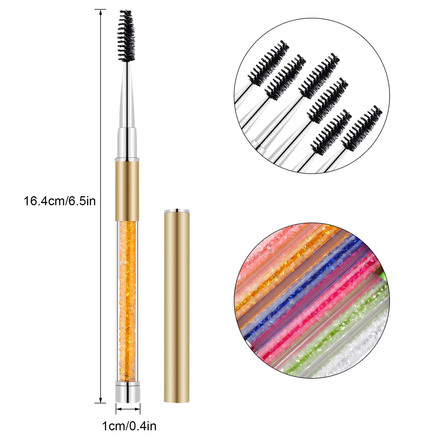 200 Stück Mascara-Bürsten & Wimpern-Applikatoren – Mikro-Pinsel Für Wimpernverlängerung & Make-up (Rosa)