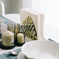 Vista 3 de 200 Servilletas de 2 capas de color blanco liso para bebidas desechables, servilletas de papel para cócteles de cuatro pliegues 12.4 cm X 12.4 cm