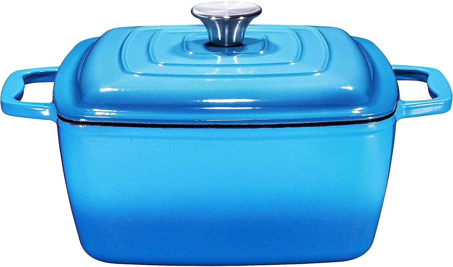 Bruntmor Cast Iron Crock Pot/Casserole Dish With Lid Thumbnail