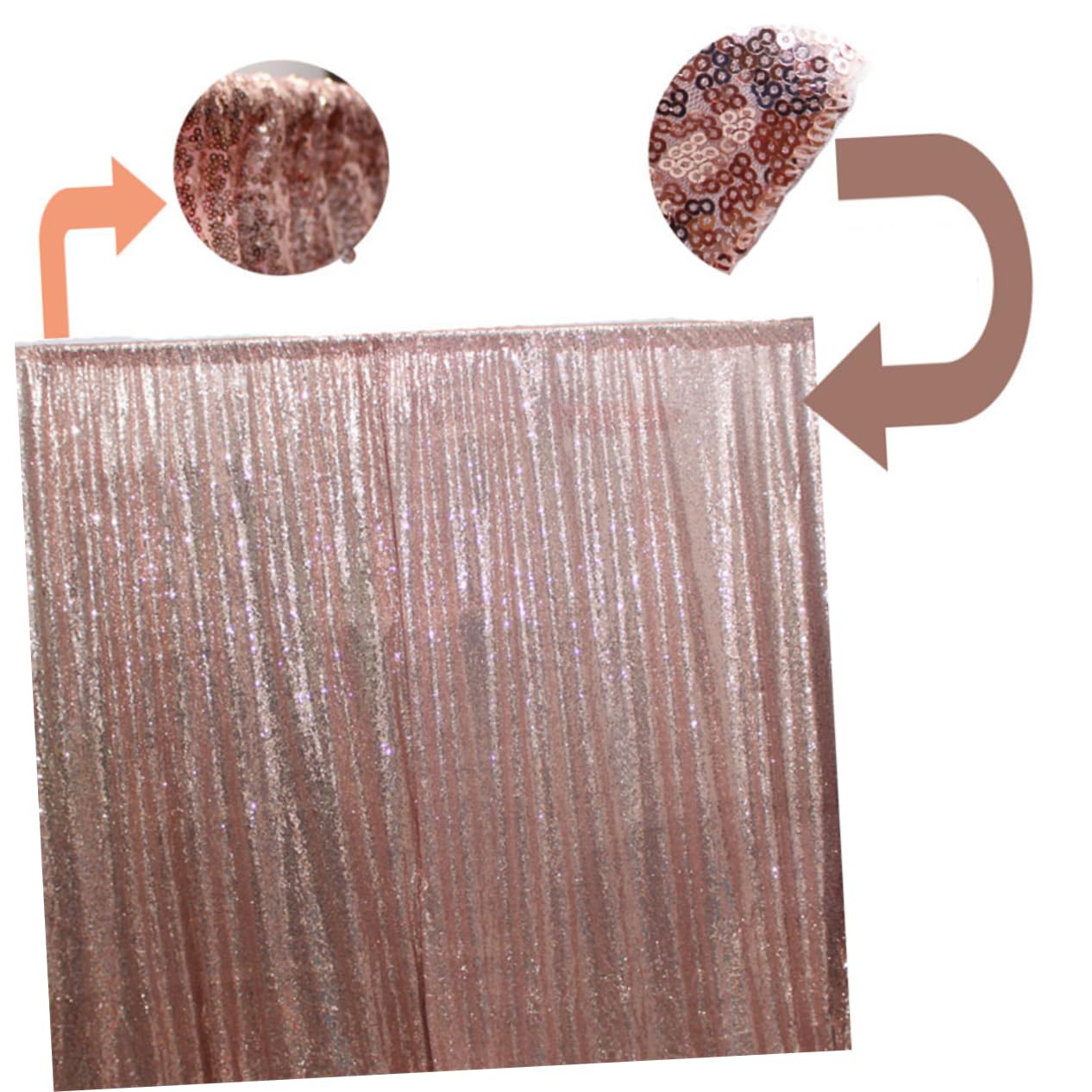 1pezzi Telo Decorativo Lurex Con Paillettes Per Matrimoni e Feste Sfondo Fotografico Elegante Versatile Per Decorazioni Di Compleanno e Cerimonie
