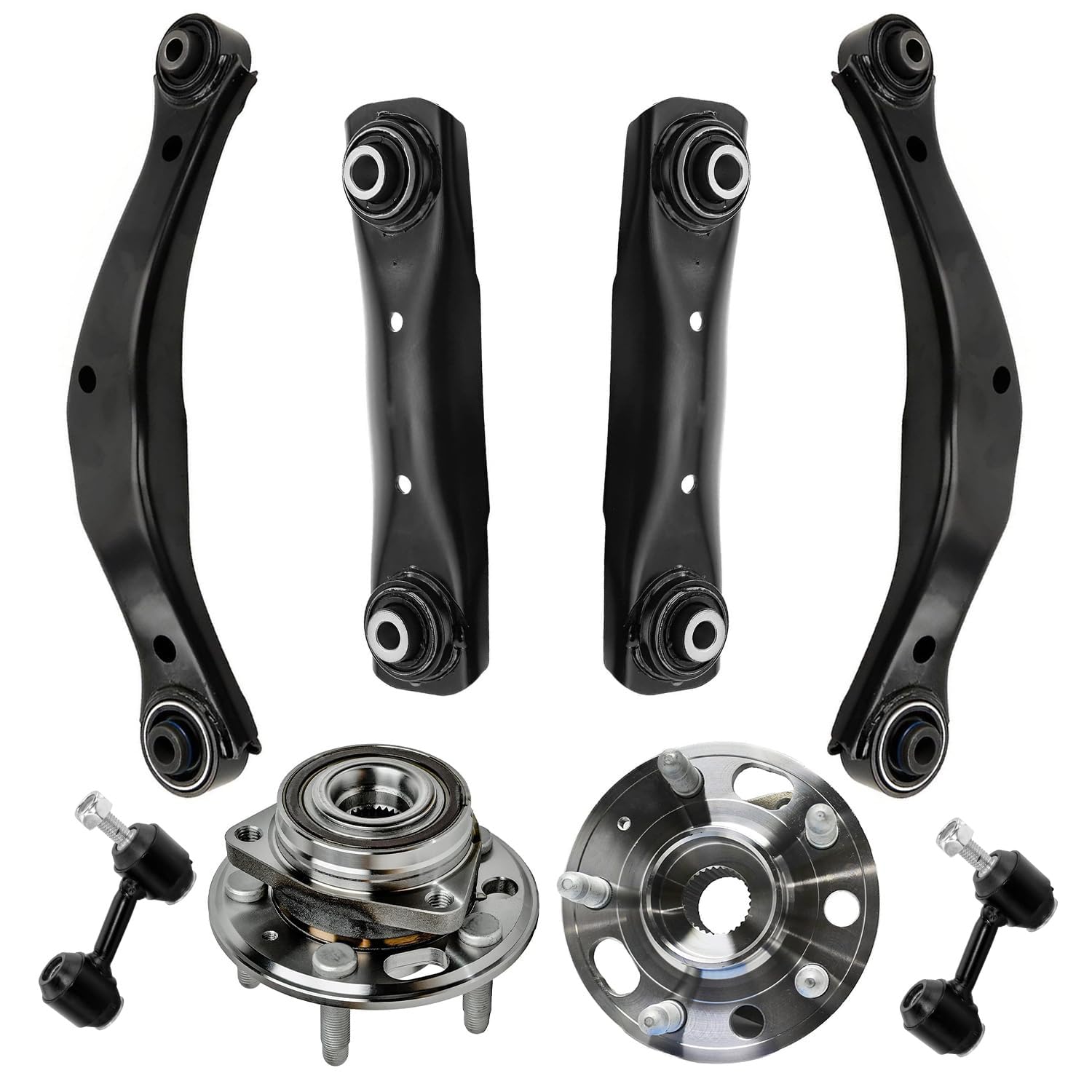 Detroit Axle - 8pc Rear Suspension Kit for Chevrolet Malibu Impala