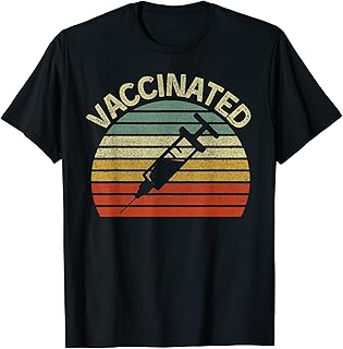 Vaccine Shirt Vaccinated Tshirt Vintage Vaccinated T-Shirt