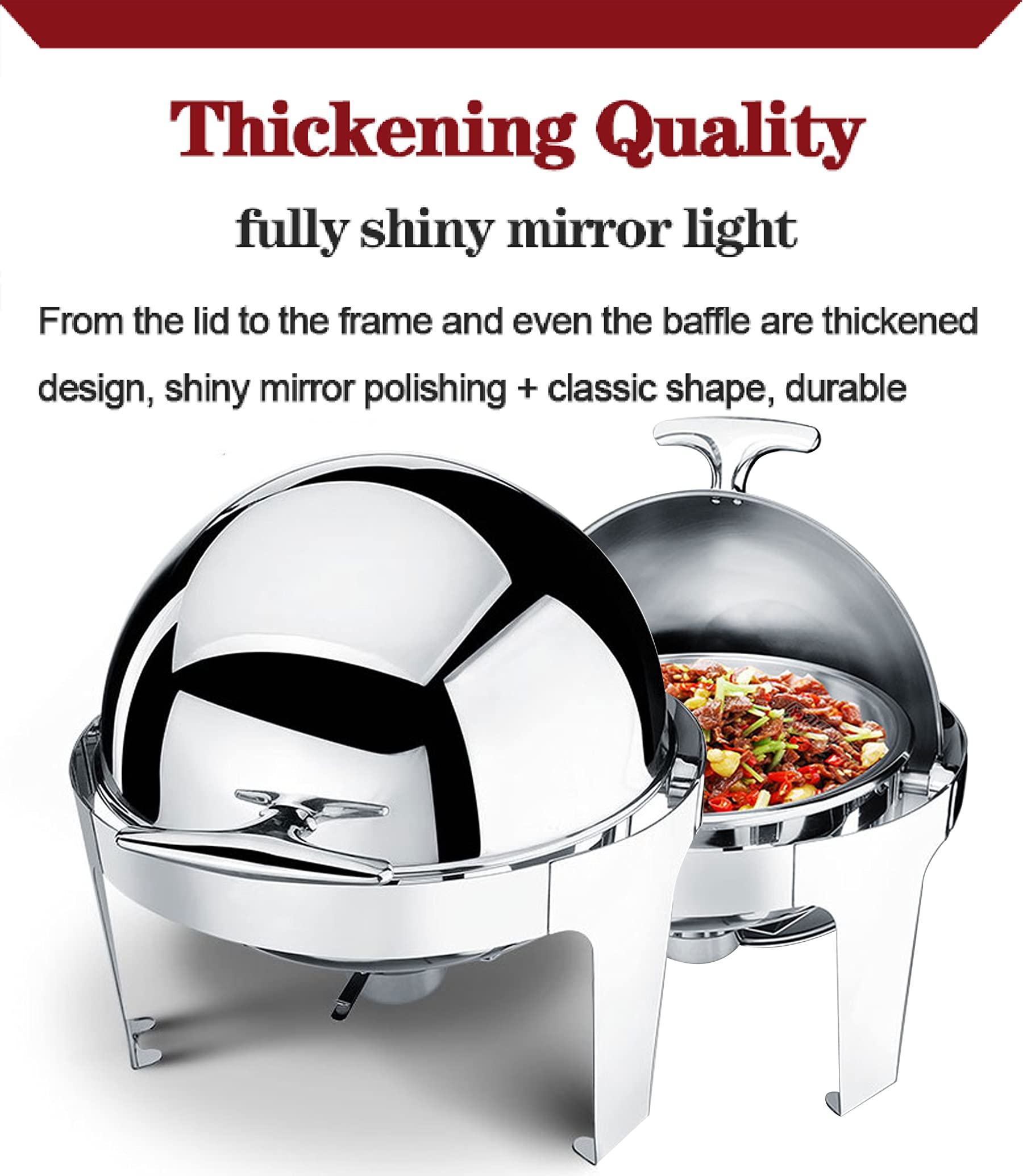 Scaldavivande Elettrici, Scaldavivande in Acciaio Inossidabile, Portavivande per Buffet per Eventi, Forniture per Scaldavivande con Coperchio A Rullo per Feste E Cucina,GN1/2