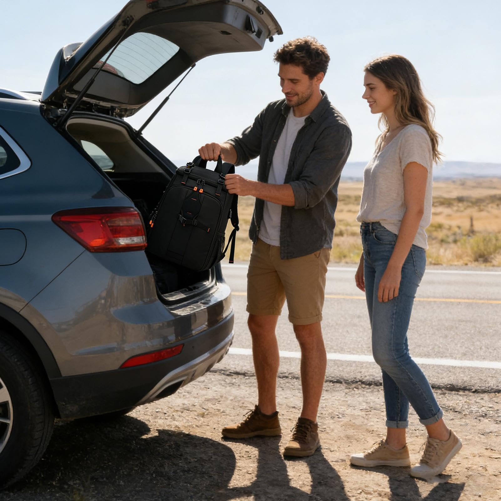 Mochila para Cámaras de Fotógrafos Impermeable Gran Capacidad Ajustable con | Artículo de Equipaje de Mano para Mujer Viajes Fotografía Senderismo Drone Trabajo Escuela
