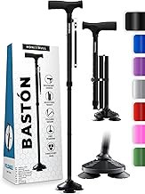 HONEYBULL Walking Stick for Men and Women - Foldable, Adjustable, Flip, Portable Cane, Pivoting Tip, Heavy Duty | Walking Sticks for Seniors and Adults