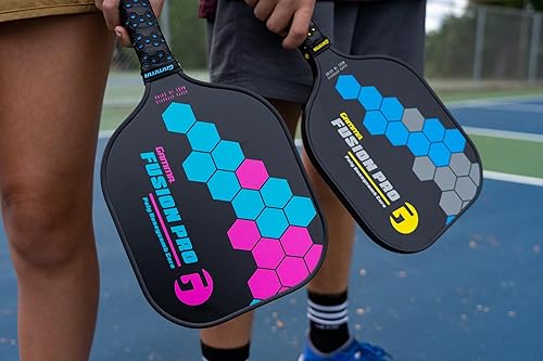 Miniatura 6 de Gamma Pickleball Paddles, Fusion Series, React, Power, Wider Surface Maximizes Hit Potential for All Skill Levels, IndoorOutdoor Racquet, USAPA