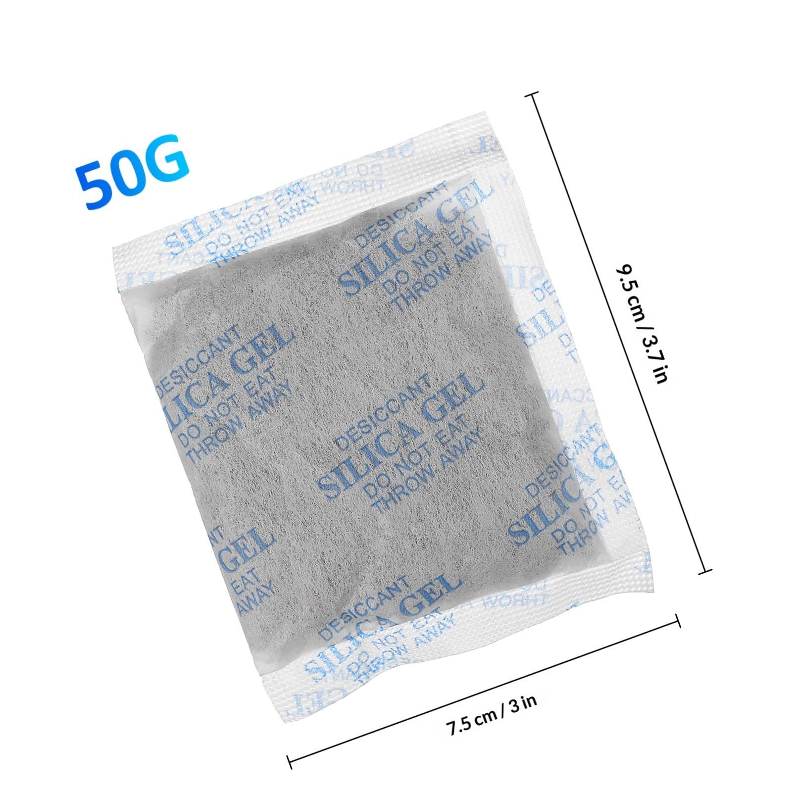 SUPVOX 30 Piezas Paquetes Absorbentes de Humedad Bolsas de Sílice de Tela No Tejida, 50g, para Ropa y Electrónica, Armarios y Cajones
