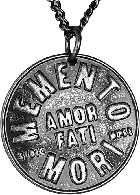 Stoic Muse Memento Mori Double Sided Pendant Necklace