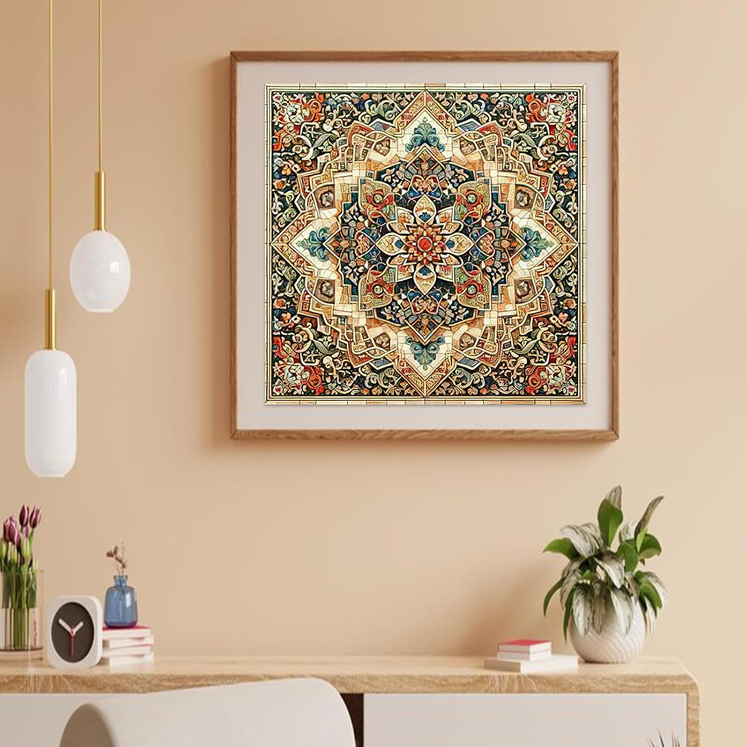 Auremi Mandala Diamond Art Painting Kits for Adults, DIY Mandala Diamond Art for Adults Beginner, DIY Full Drill Diamond Dots Paintings Landscape Picture Arts Craft for Home Decor 12x12 Inch image 5