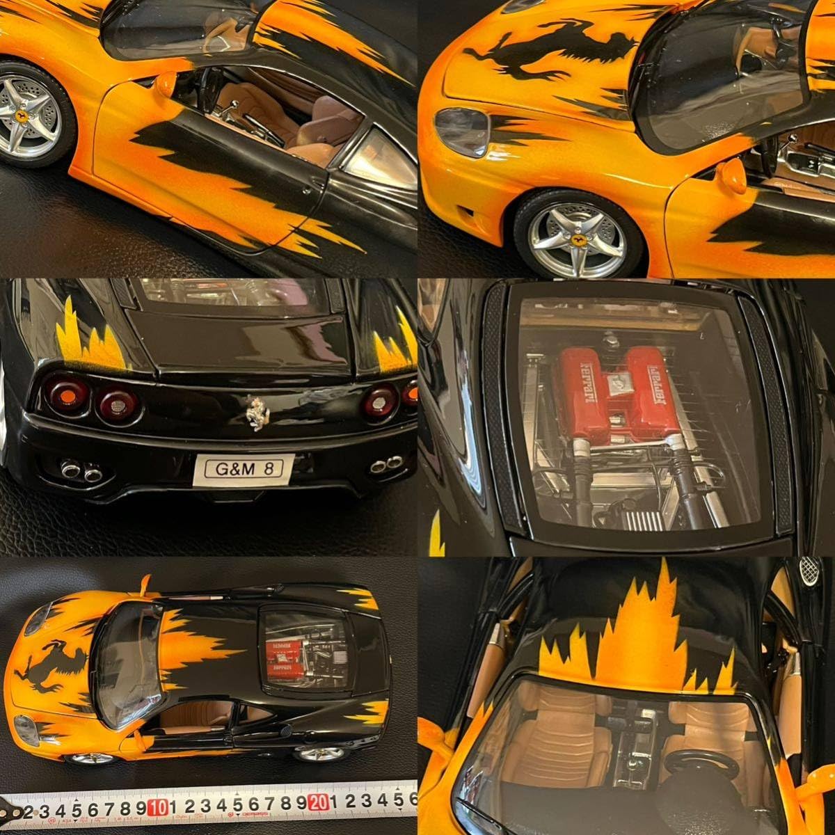Amazon.co.jp: レア物 1/18 エアブラシ塗装 Ferrari 360 MODENA 1999