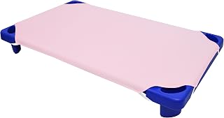 American Baby Company Pink 100% Cotton Percale Daycare Cot Sheet 23x51 Inch - Soft Breathable Standard Fit for Preschool Naps