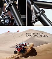 Vista 5 de BRCOVAN Soporte de bandera de látigo UTV, soporte de luz de látigo de aleación de aluminio macizo, soporte de montaje de barra de luz LED