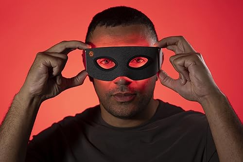 Miniatura 5 de Máscara de ojos de luz roja reduce las ojeras y las arrugas, terapia de luz roja para tratamiento y rejuvenecimiento debajo de los ojos,