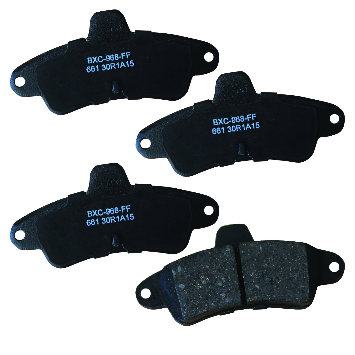 Bendix Premium SBC661 Ceramic Rear Brake Pads for Ford Contour 2000-1995, Mystique 2000-1995, Mercury Cougar 2000-1999, Mystique 2000-1995