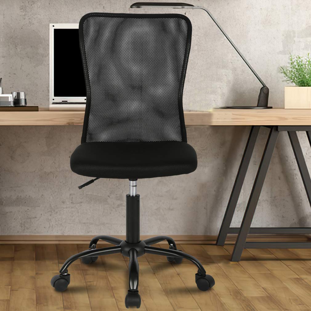Office Chair Desk Chair Computer Chair with Lumbar Support Ergonomic Mid Back Mesh Adjustable Height Swivel Chair Armless Modern Task Executive Chair for Women Men Adult-10set