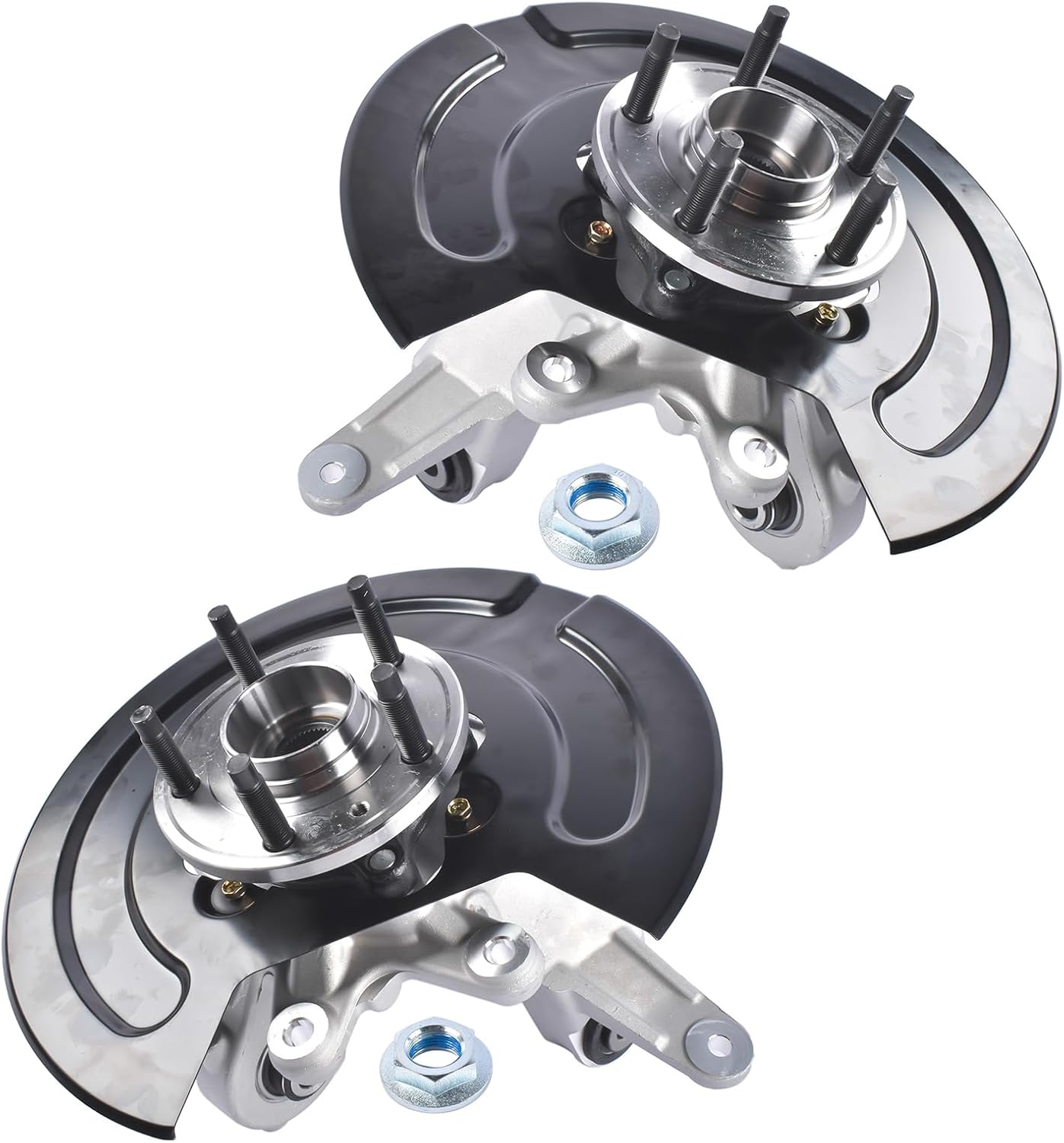 686-279 Aluminum Rear Driver & Passenger Side Steering Knuckle Assembly 686-278 Replacement for Ford Explorer 2011-2019 AWD GELUOXI