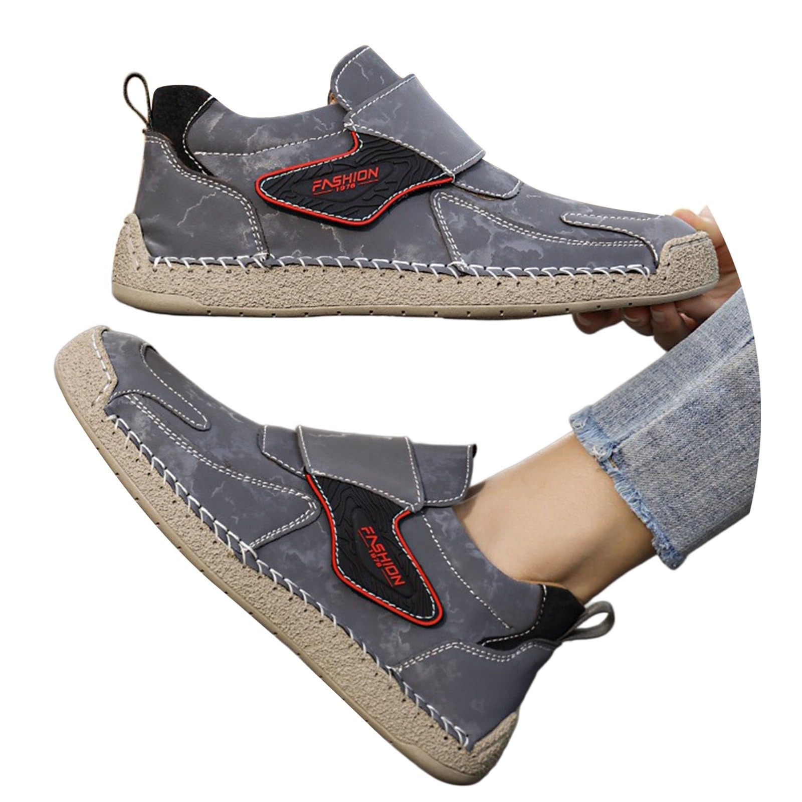 Basket Femme Ete Cómodo sin cordones – Chaussures Casual pour femme Baskets Plantes Confort Sneakers à Enfiler Basquette Grande taille Chaussure Transpirable Sneaker Outdoor Basquetas