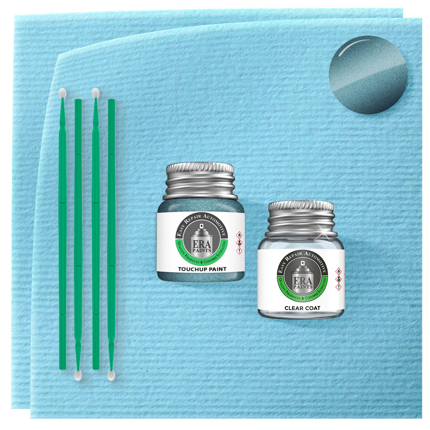 ERA Paints B533M - Steel Blue Metallic for HONDA Exact Match Automotive Touch Up Paint Jar - Essential Kit