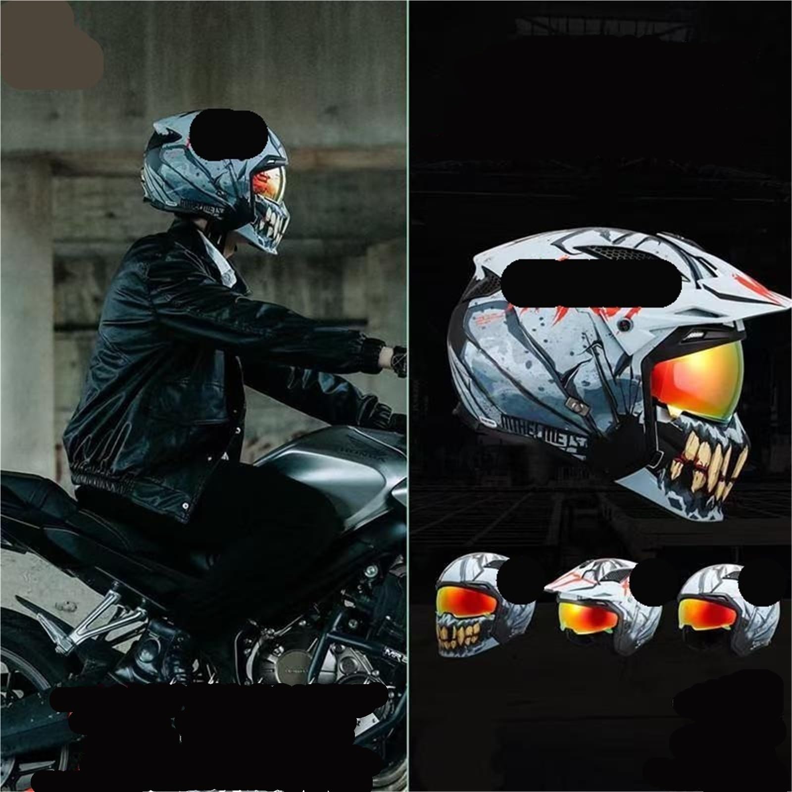 Visera Casco Moto Visera original for casco de motocicleta, color, parabrisas, accesorios(Silver)