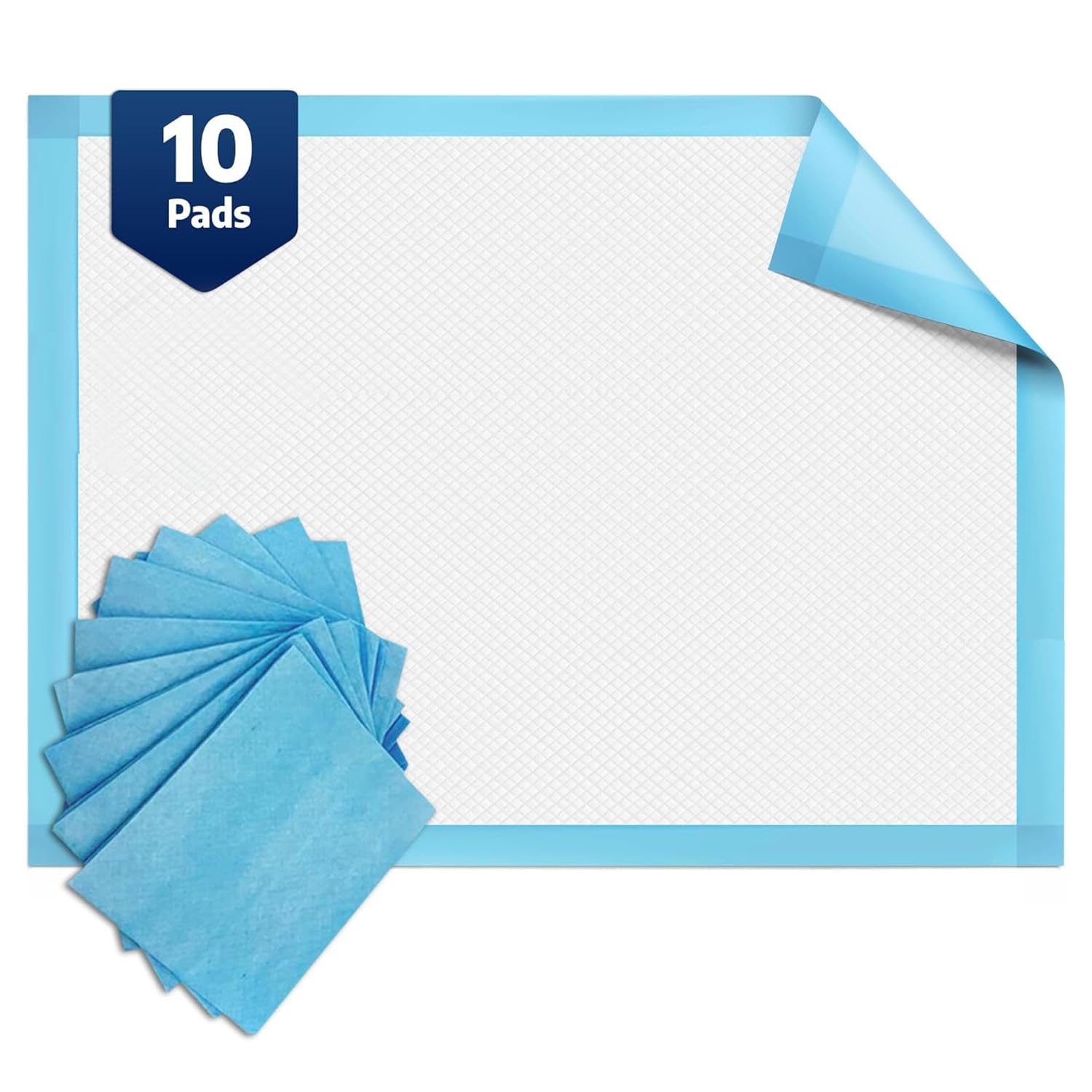 Disposable Incontinence Underpads, High Absorbency, 30" x 36", 10 Pads | Discreet, Breathable, Lightweight, Ideal for Adults, Kids, Elderly, and Pets