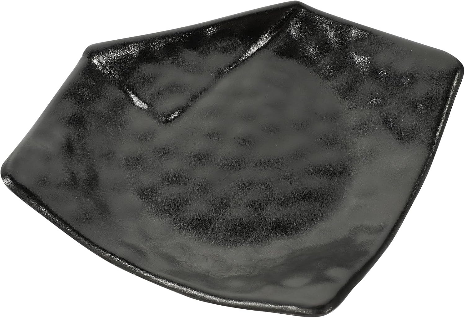 Plato Japonés Hemoton 9 pulgadas Pentagonal Melamina Negro