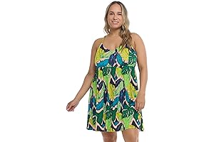 Body Glove Fall Leaves Women&#x27;s Standard Ivy Swimsuit Coverup Dress
