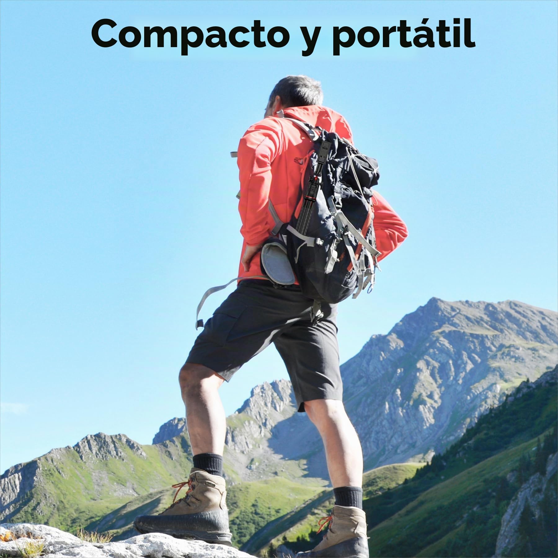 Fotopro Trípode para cámara, Mini trípode Flexible Extensible con Barra de extensión, Compatible con cámaras Canon, Nikon, Sony, teléfono