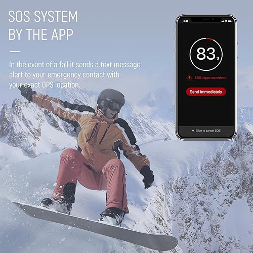 Miniatura 6 de LIVALL RS1 - Casco de esquí inteligente Bluetooth con altavoces y micrófono integrados, detección de caídas patentada y alerta SOS, ventilación