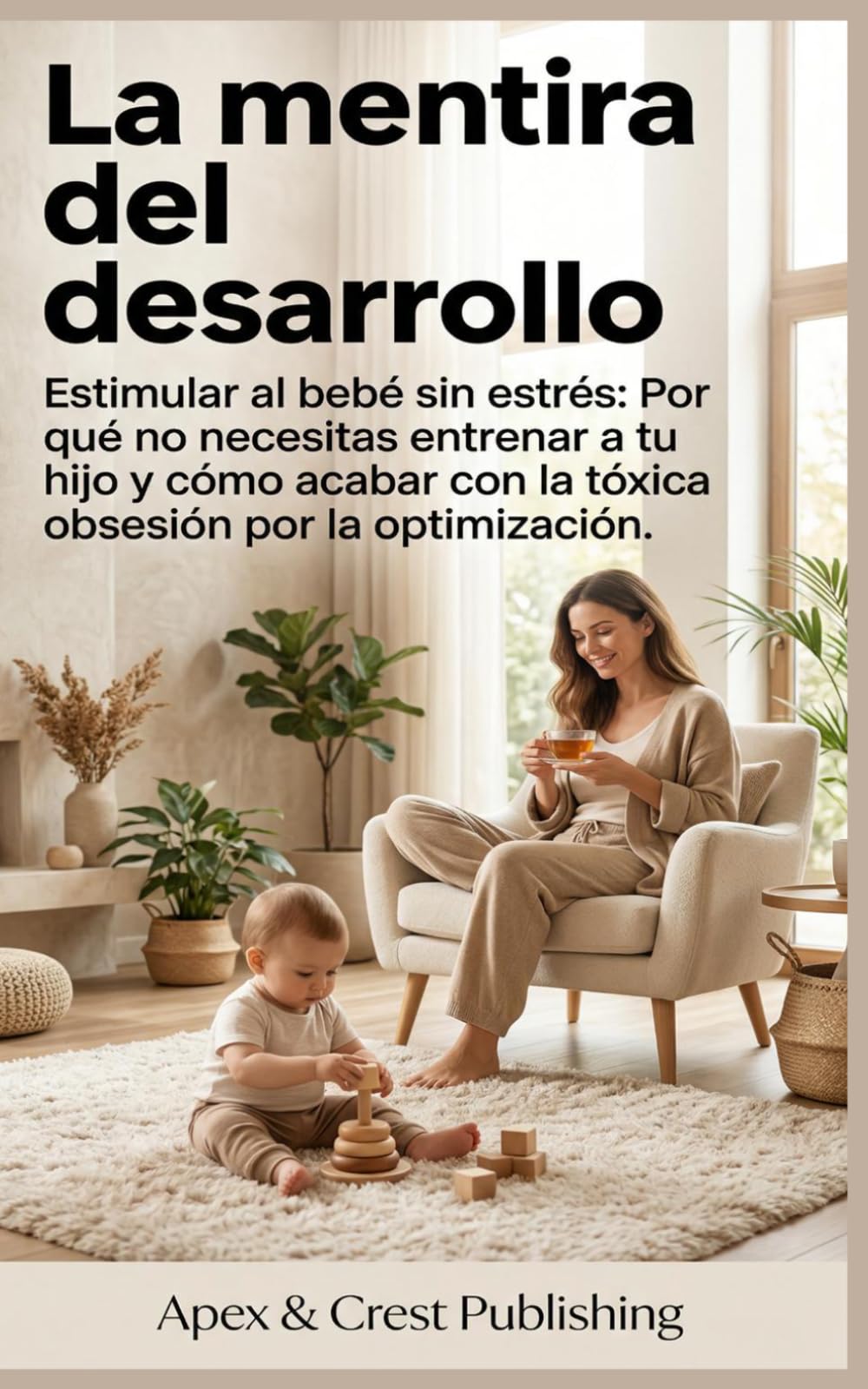La mentira del desarrollo: Estimular al bebé sin estrés: Por qué no necesitas entrenar a tu hijo y cómo acabar con la tóxica obsesión por la optimización.