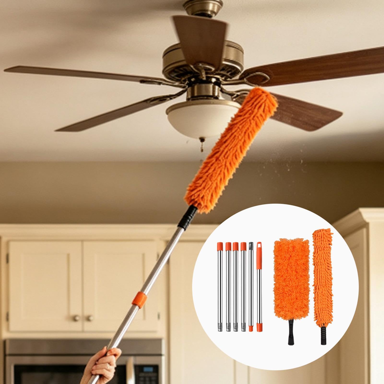 Deckenventilator-Staubwedel Teleskop-Deckenbürsten-Mopp
