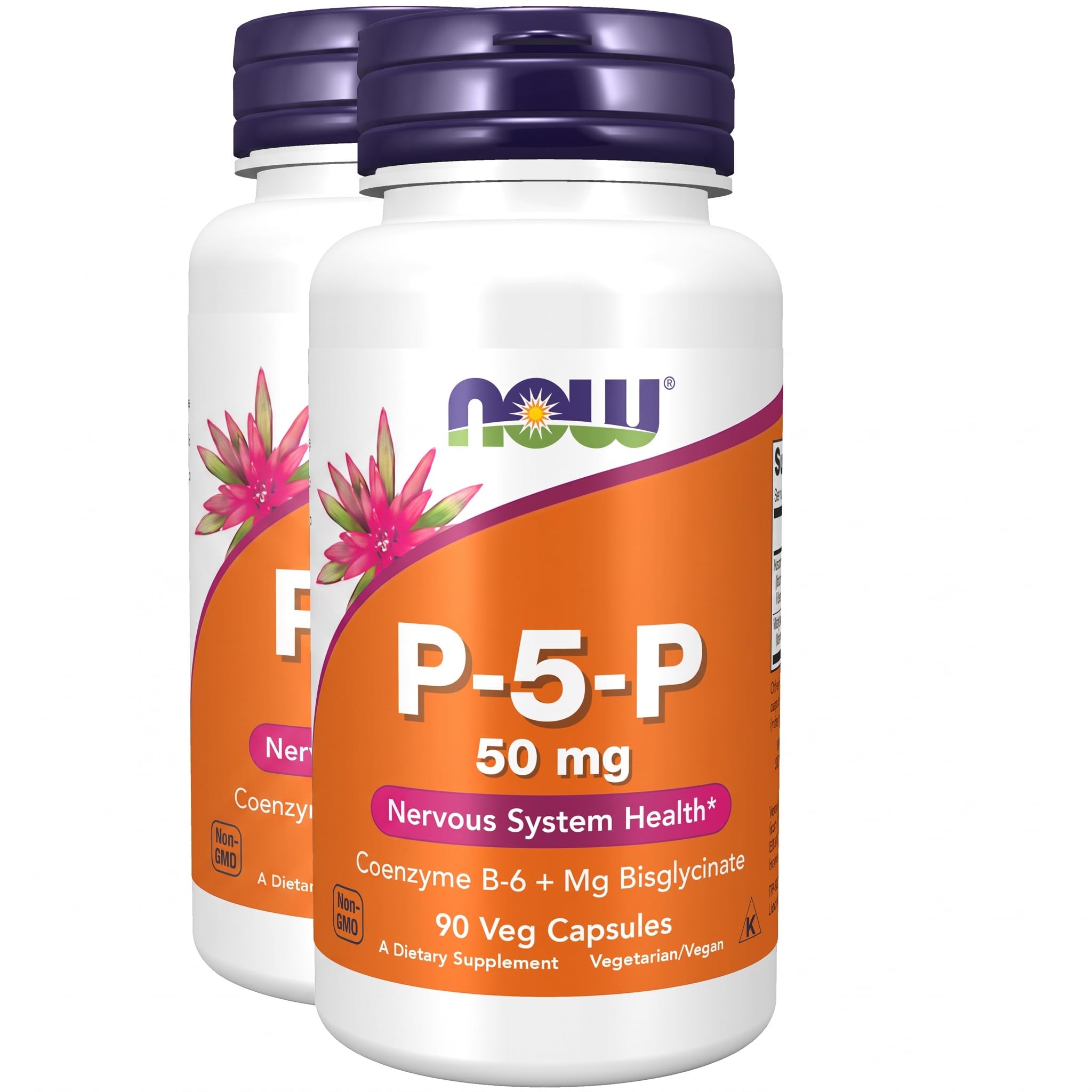 NOW Supplements, P-5-P 50 mg Coenzyme B-6 + Mg Bisglycinate, 90 Veg Caps — Amazon image 9