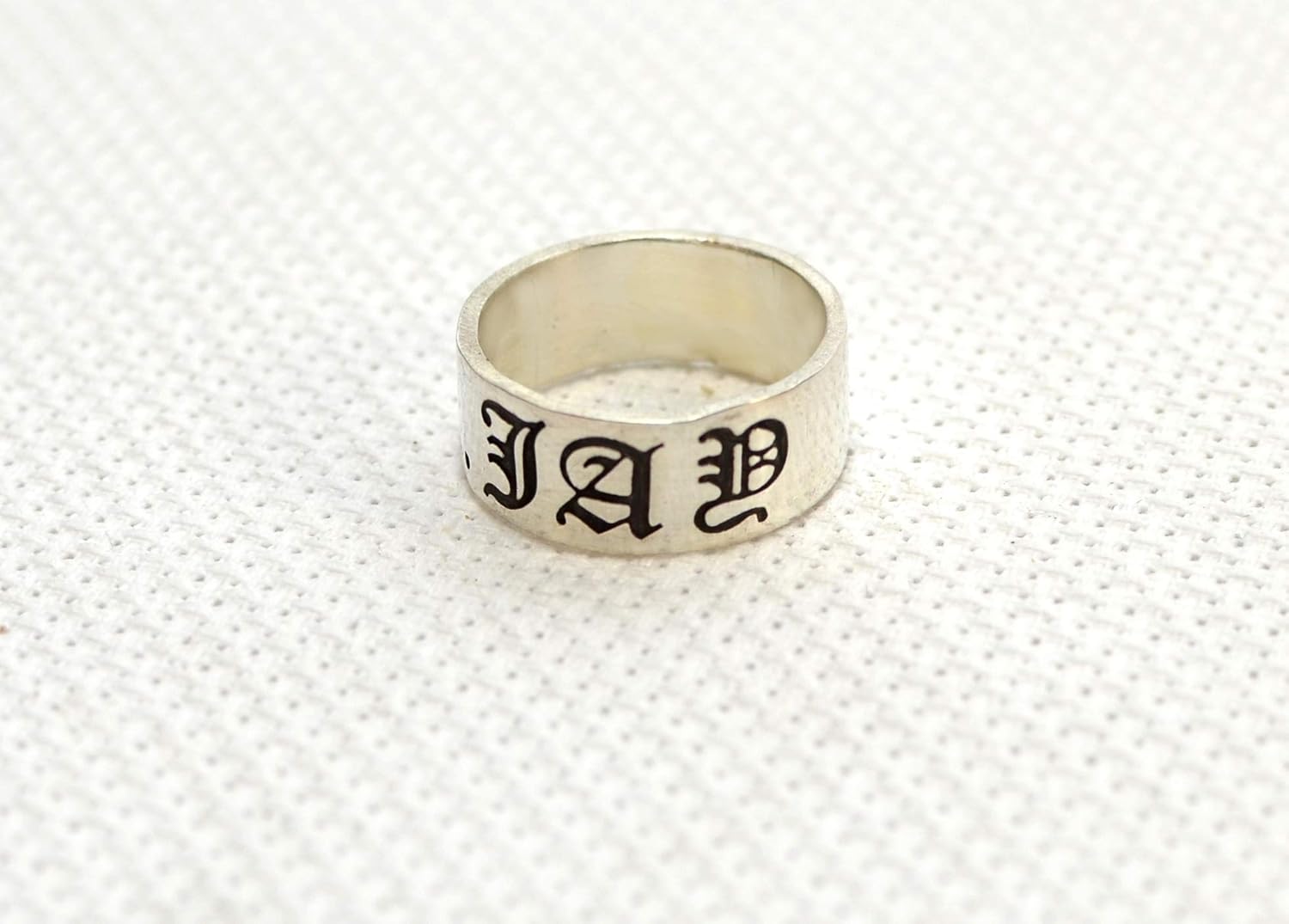 Custom Name Ring in Sterling Silver