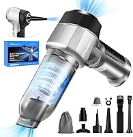 Vista 1 de Mini Vacuum Cleaner, 3 in 1 Car Vacuum Cleaner High Power, 15000PA Powerful Suction, Air Duster, 7500mAh, Dual Filter,Adjustable Small Vaccum