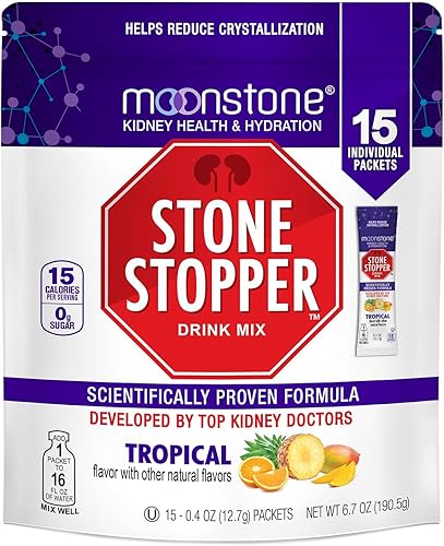 Miniatura 7 de Moonstone Kidney Stone Stopper - Mezcla de bebida sabor a bayas silvestres, supera a los suplementos de apoyo renal y piedra Chanca desarrollada por