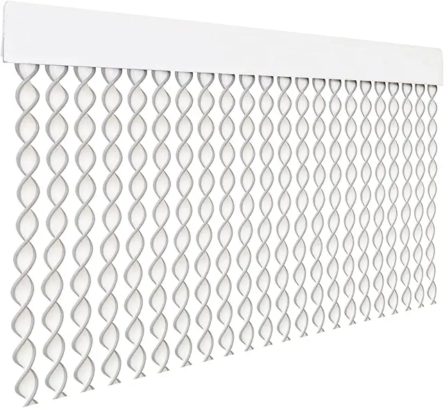 Cortina Espiral PVC para Puerta Exterior e Interior - Protección Antiinsectos 200x90cm