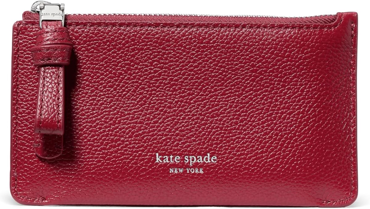 kate spade new york Loop Pebbled Leather Ew Zip Card Case