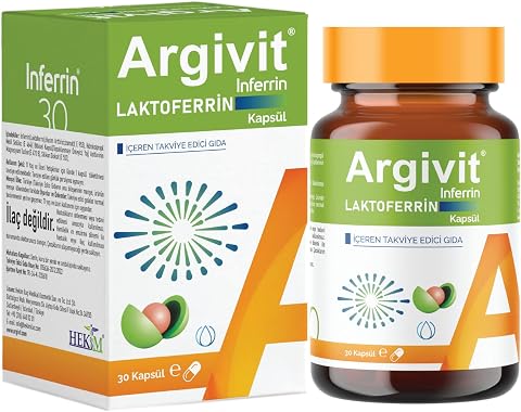 Argivit İnferrin Laktoferrin İçeren Takviye Edici Gıda 30 Kapsül