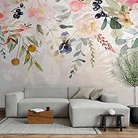 Vista 2 de artgeist Mural de pared Flores 193 x 110 pulgadas - Mural de pared autoadhesivo XXL para despegar y pegar, calcomanía extraíble, imagen de impresión