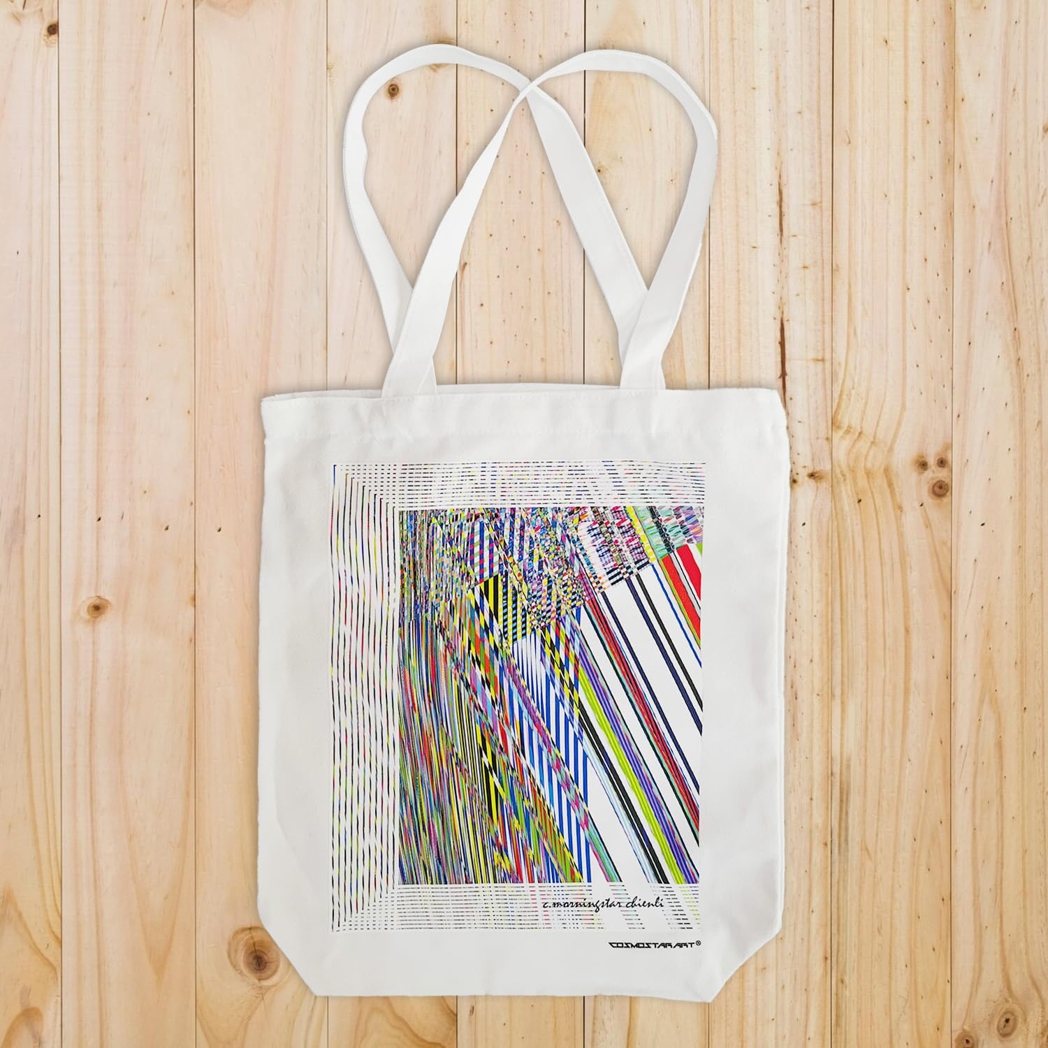 Canvas Tote Bag with Bottom Gusset for Women - Reusable Grocery Large 13.8x15.7x3.5 Inch Shopping & Travel Tote image 3