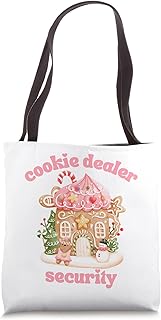 Cute Gingerbread Christmas Cookie Dealer Security Kids Tote Bag