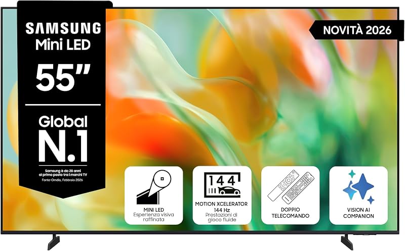 Samsung UE55M80HAUXZT 55″ Mini LED — Mini LED sotto i 450€