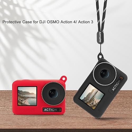 Miniatura 7 de Funda protectora de silicona para DJI OSMO Action 4Action 3, portátil a prueba de caídas OSMO Action 43, funda protectora de accesorios con correa
