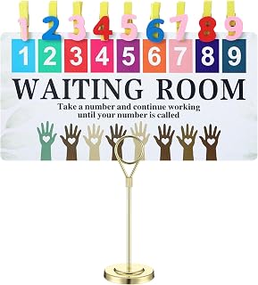 ForraFun New Version 3 Pcs Classroom Management Waiting Room Clip Colorful Chart Teacher's Helper Waiting Room Frosted PVC Poster with Wooden Number Clips, Table Holder for Classroom Supplies(Leaves)
