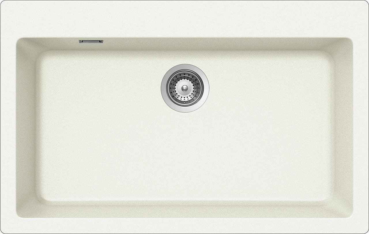 Schock Primus N100XLAP07 Lavello, Cristalite Plus, Bianco Alpina, 79x50x20 cm