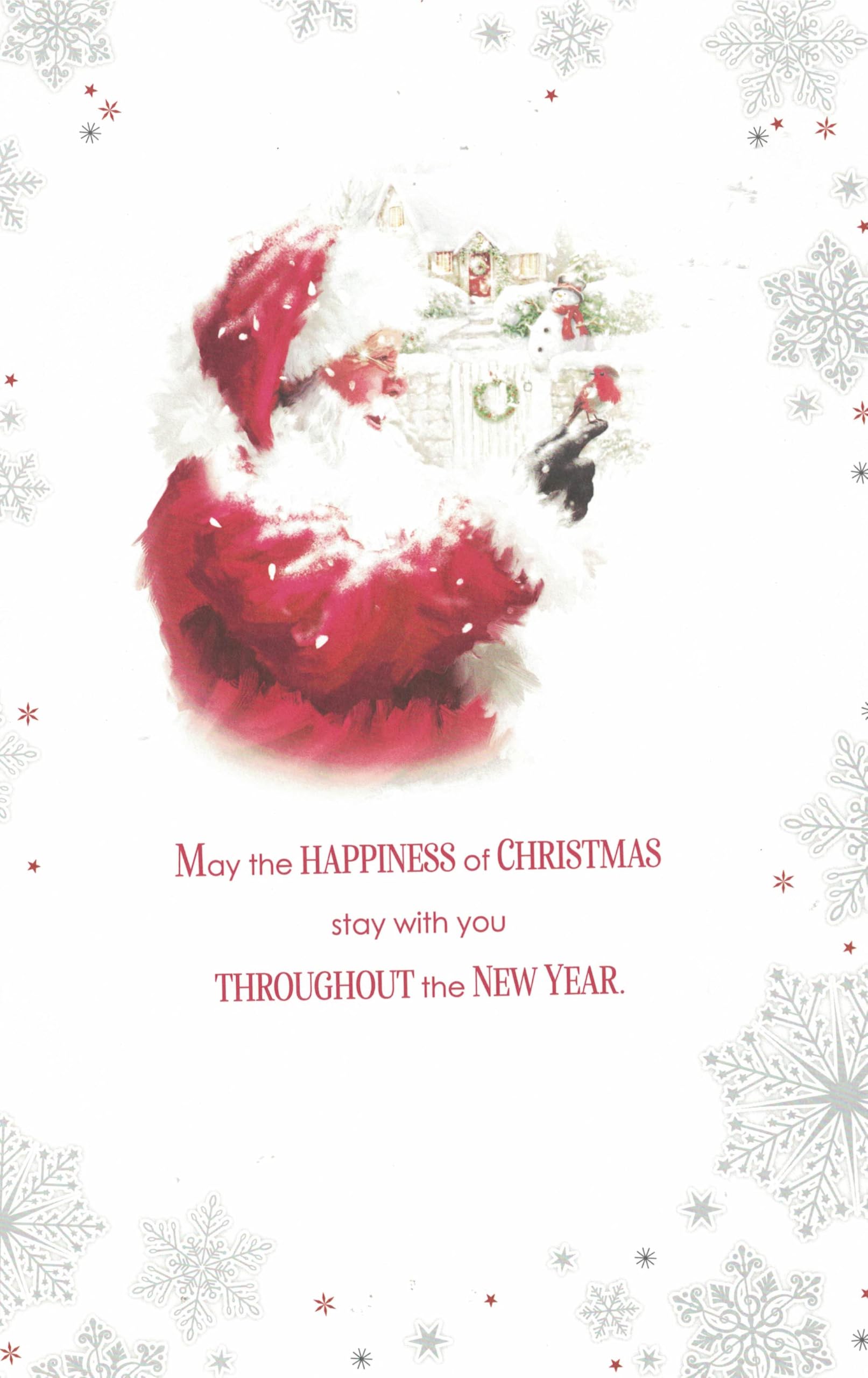 “Large Luxury Christmas Card for the Wonderful Man in My Life, Extra Large 12x8 Inch Greeting Card with 8-Page Insert - Image 2