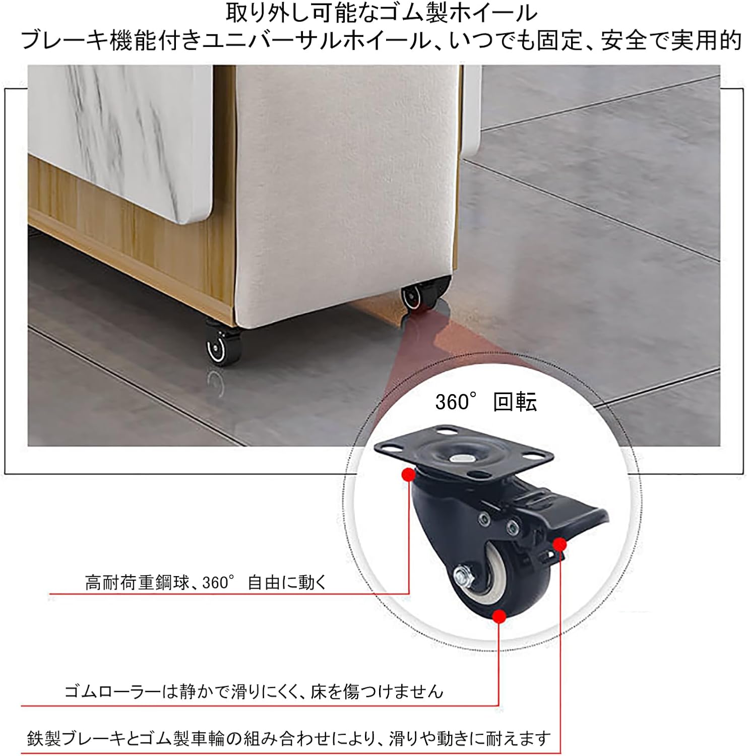 TRAGLO 折りたたみダイニングテーブル 5点セット 2-6人用 TRAGLO 折りたたみダイニングテーブル 5点セット 2-6人用