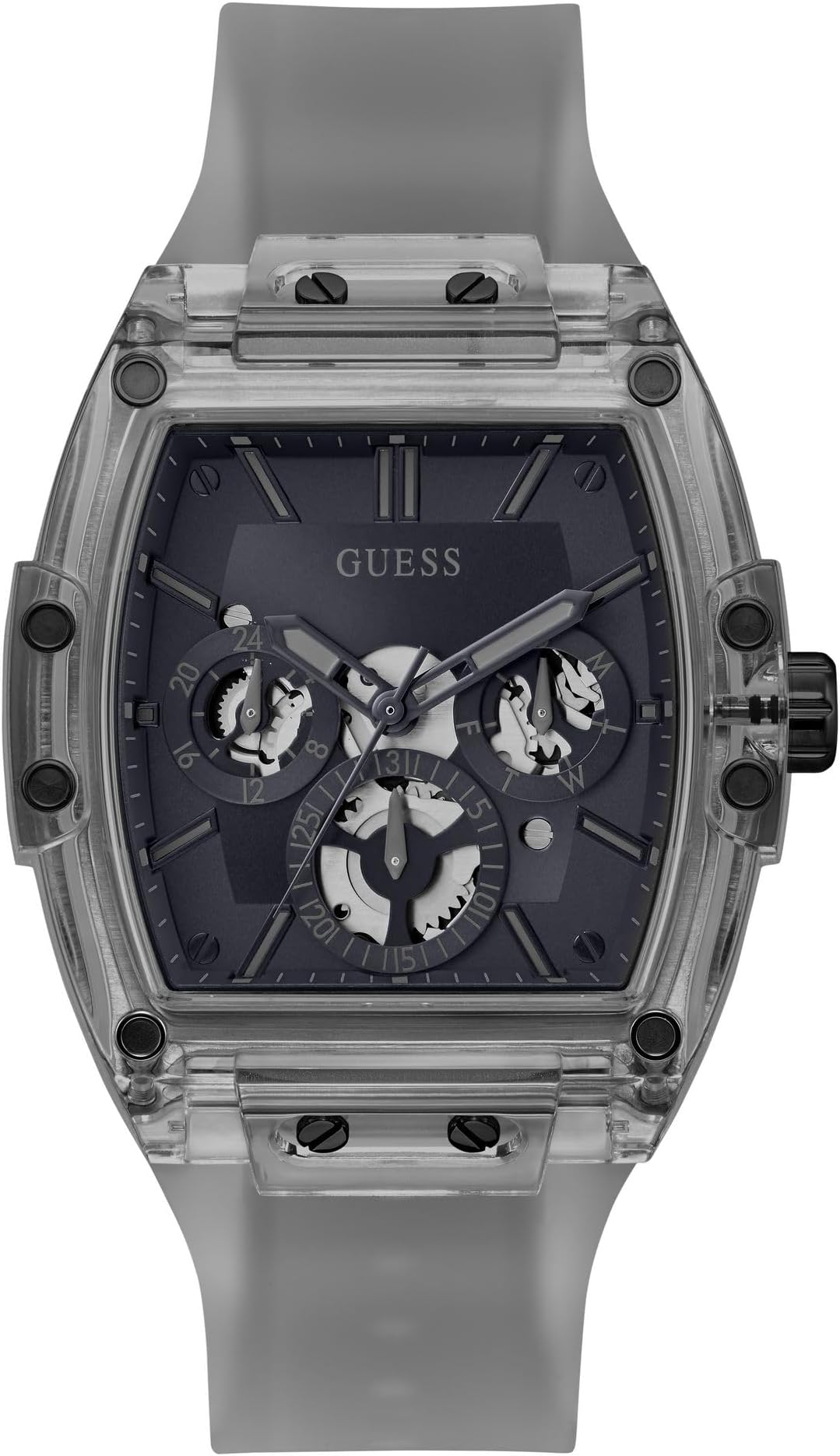 GUESS Men's Trend Casual Tonneau Diamond 43mm Watch